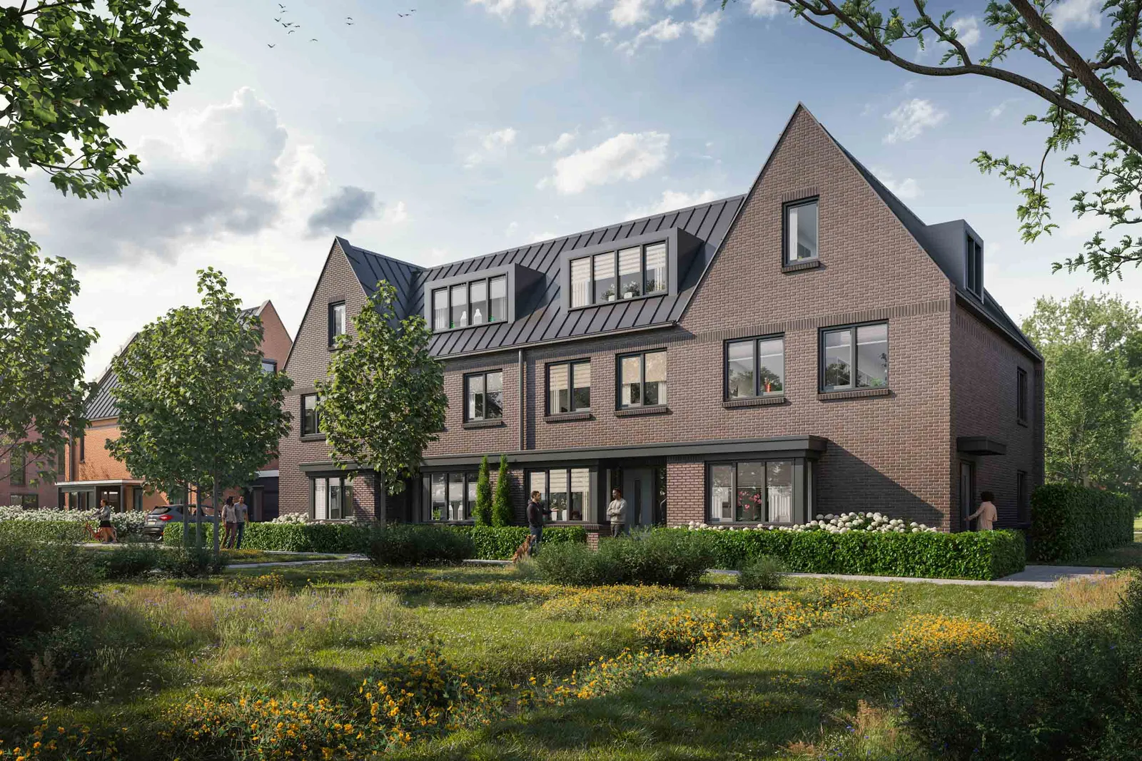Het Achtererf, nieuwbouwwijk in Loosdrecht Lichtenberg Bouwgroep