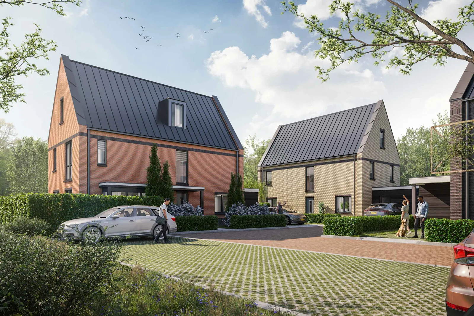 Het Achtererf, nieuwbouwwijk in Loosdrecht Lichtenberg Bouwgroep