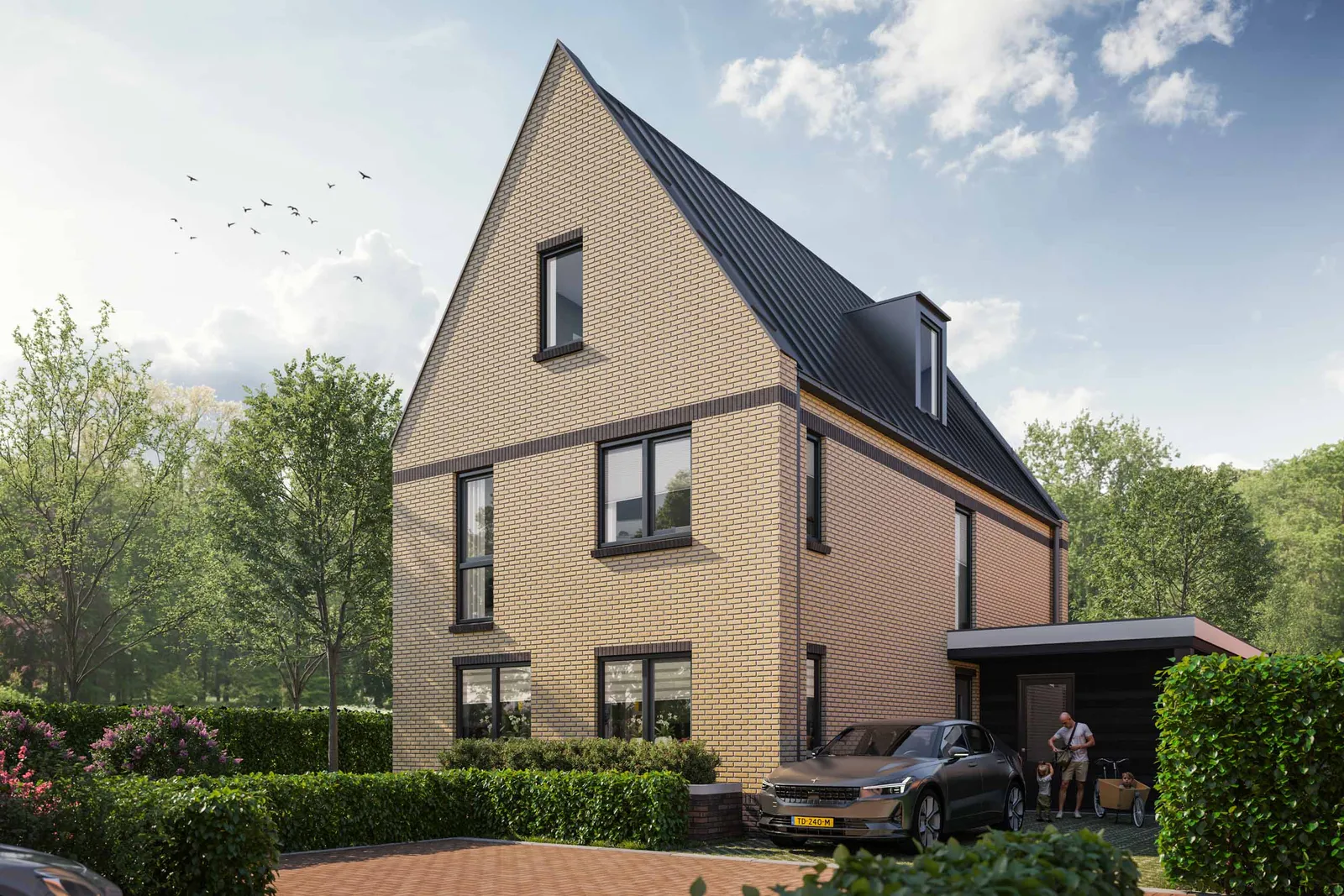 Het Achtererf, nieuwbouwwijk in Loosdrecht Lichtenberg Bouwgroep