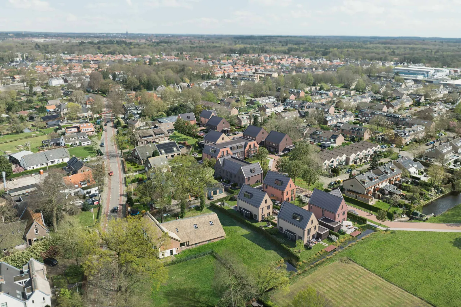 Het Achtererf, nieuwbouwwijk in Loosdrecht Lichtenberg Bouwgroep situatie