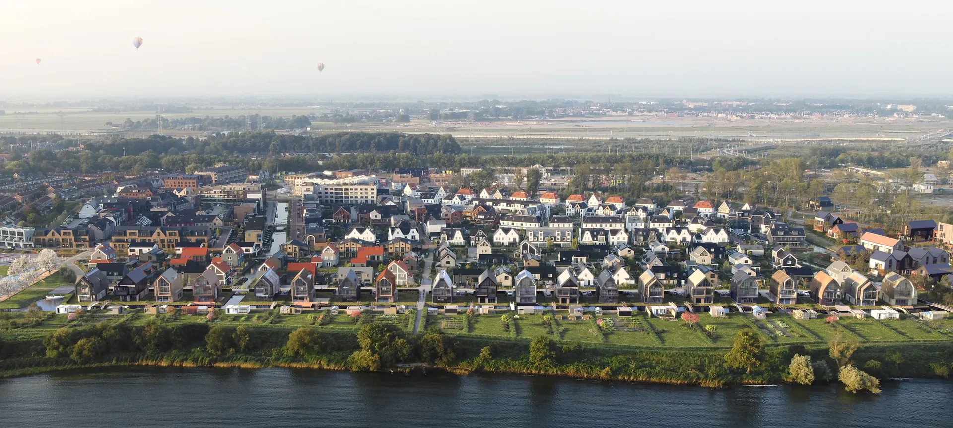 Impressie dijkvilla's Muiden Lichtenberg Bouwgroep