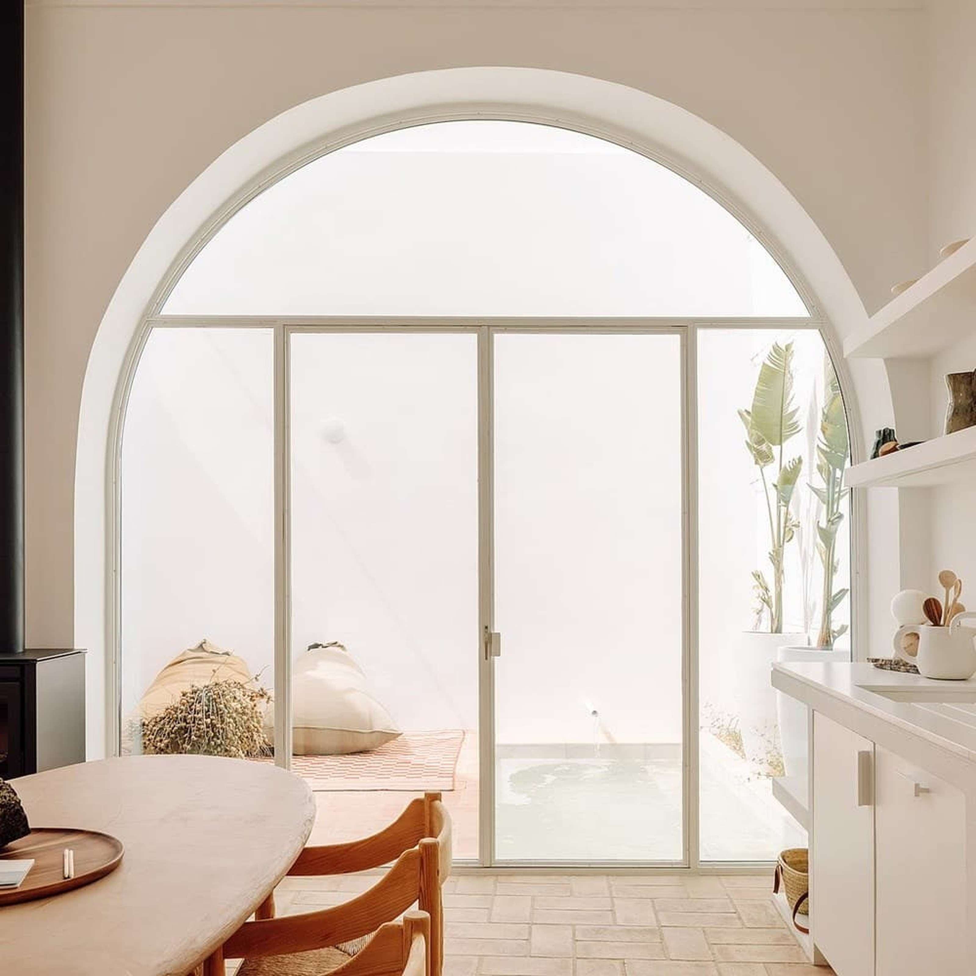 Fluid External Steel Doors arch design
