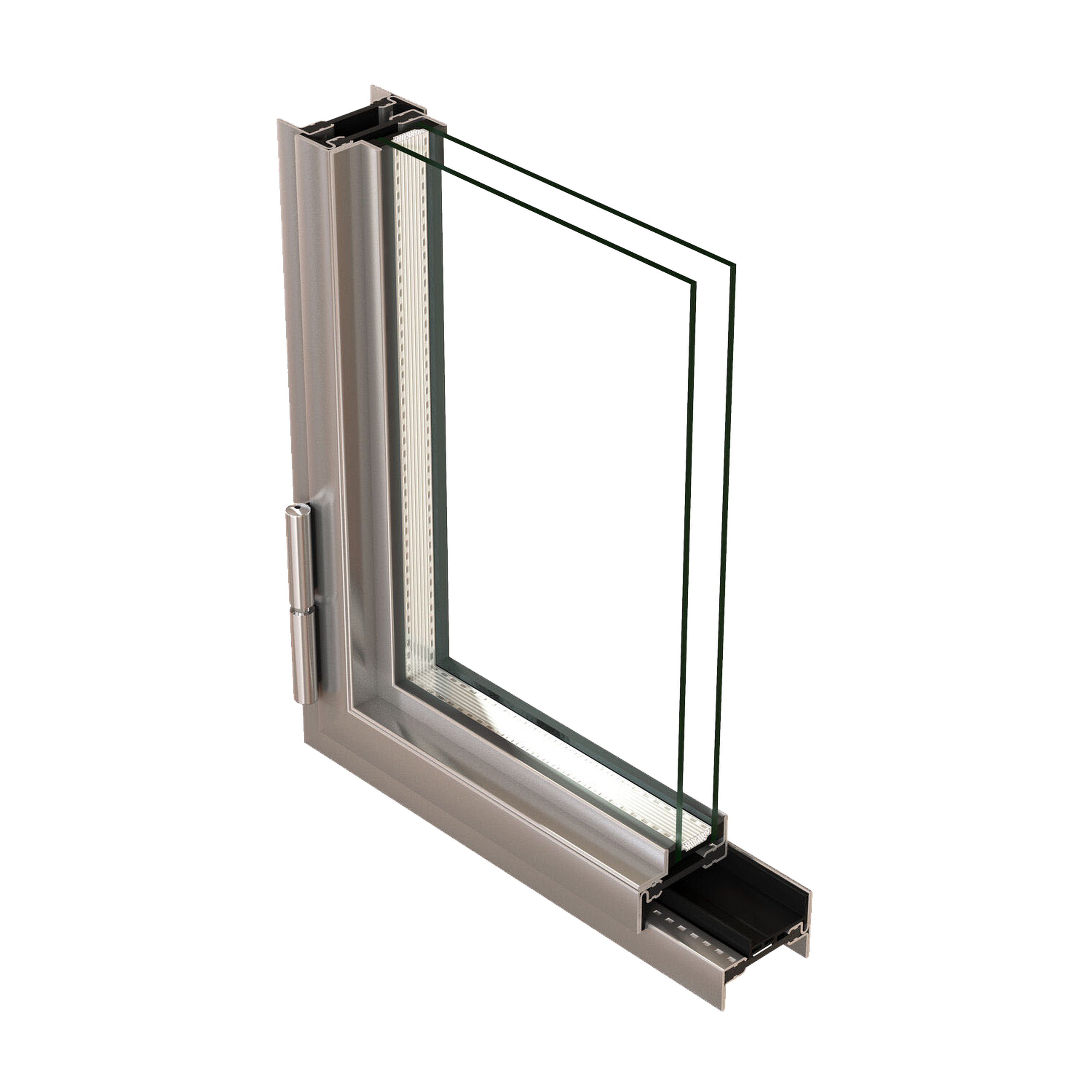 A external slimline steel window thermal performance