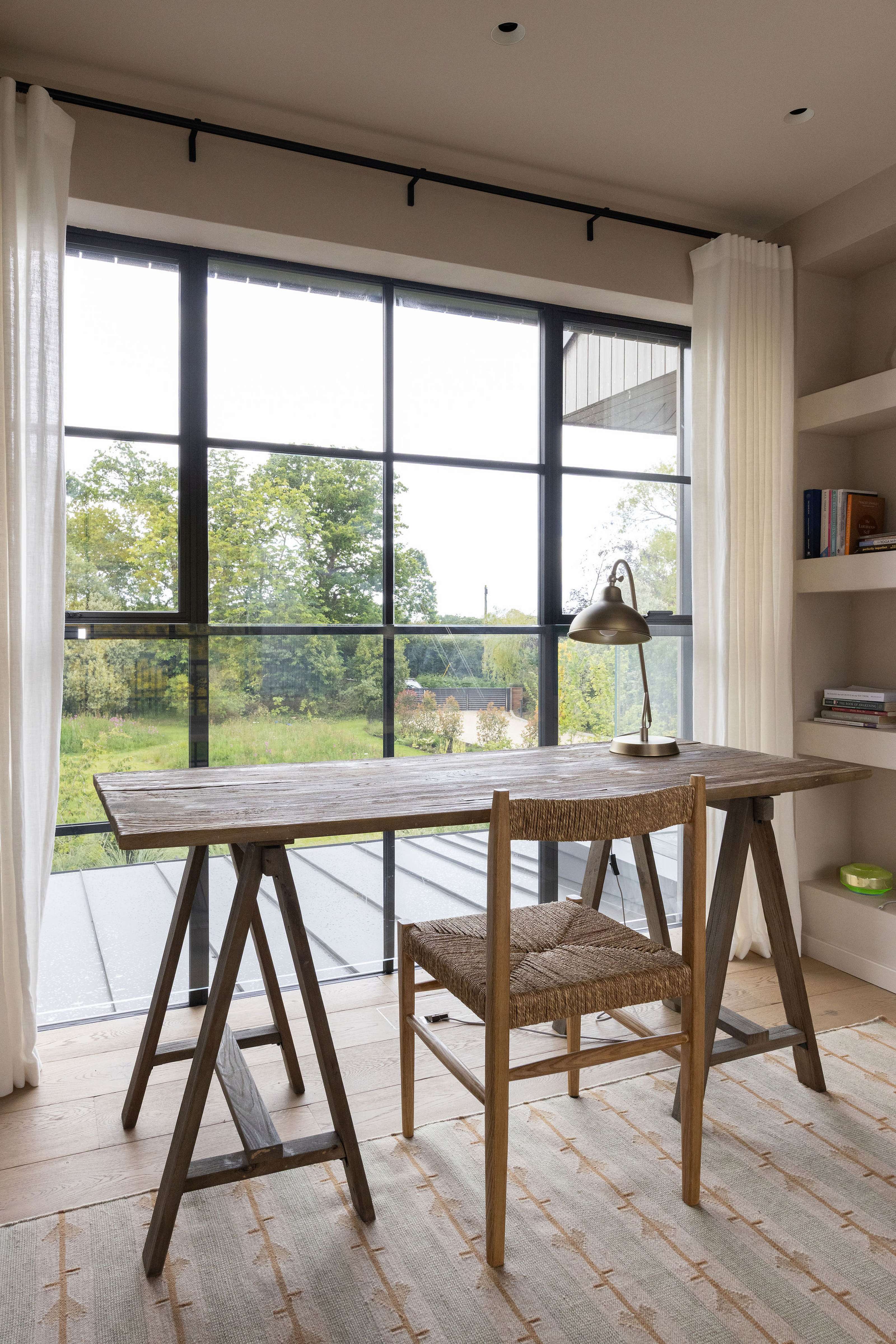 Steel-look heritage office window at Orchard House in West Sussex
