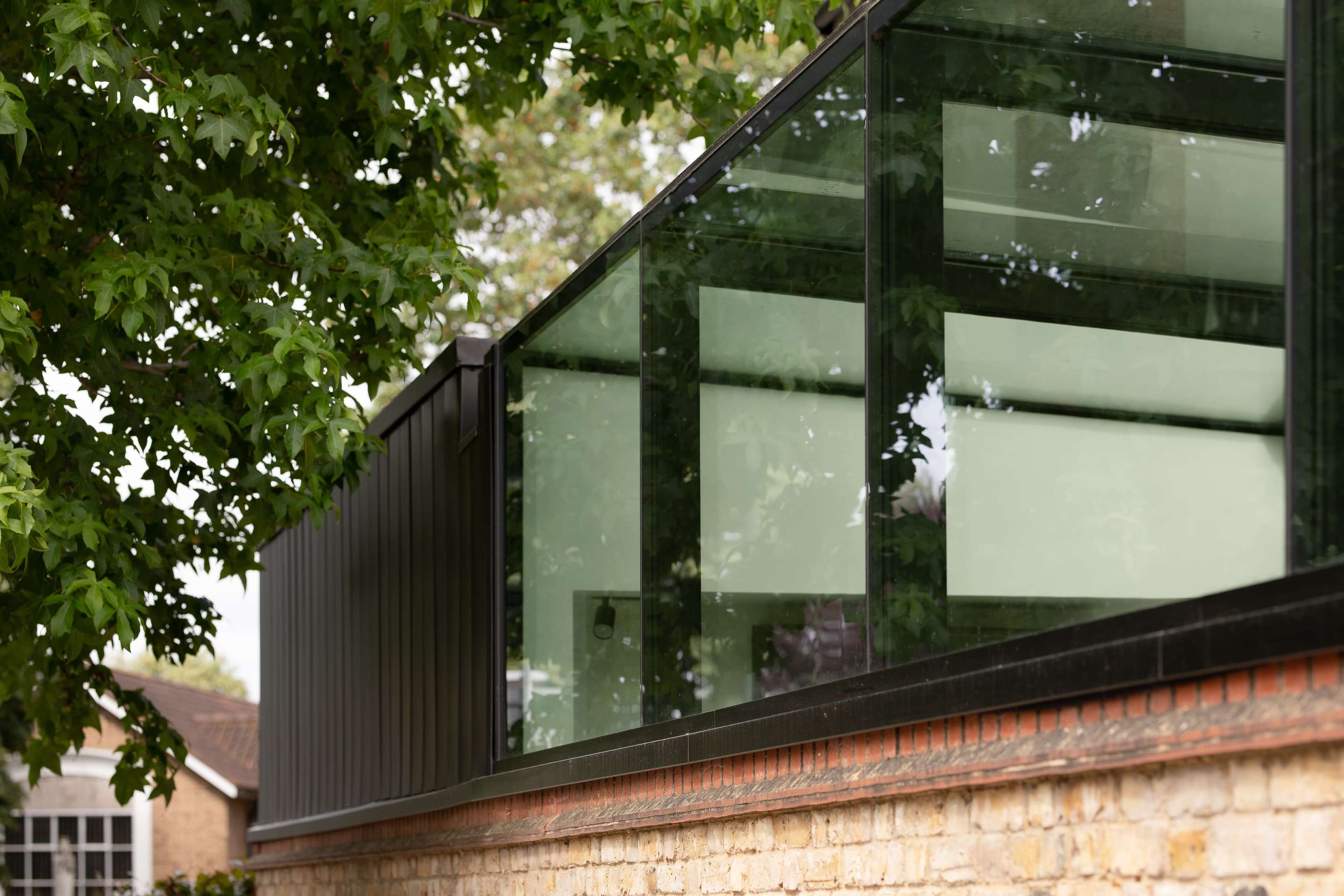 Eaves rooflight up-and-over glazing in Richmond by Fluid Glass