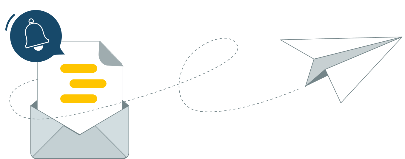 Briefumschlag mit Newsletter zeigt SCHUFA-Insights