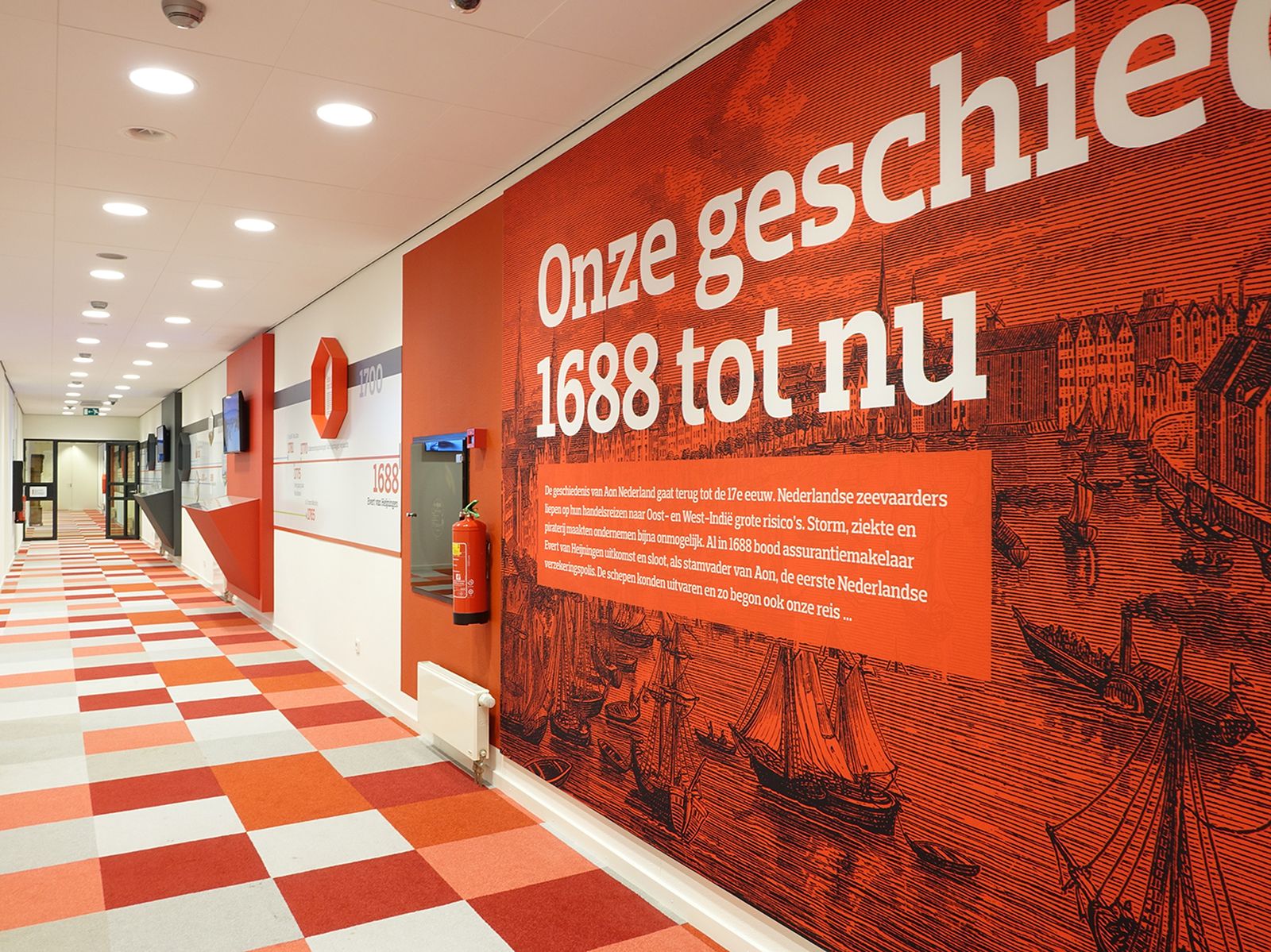 Signing en beleving voor AON kantoren in Nederland
