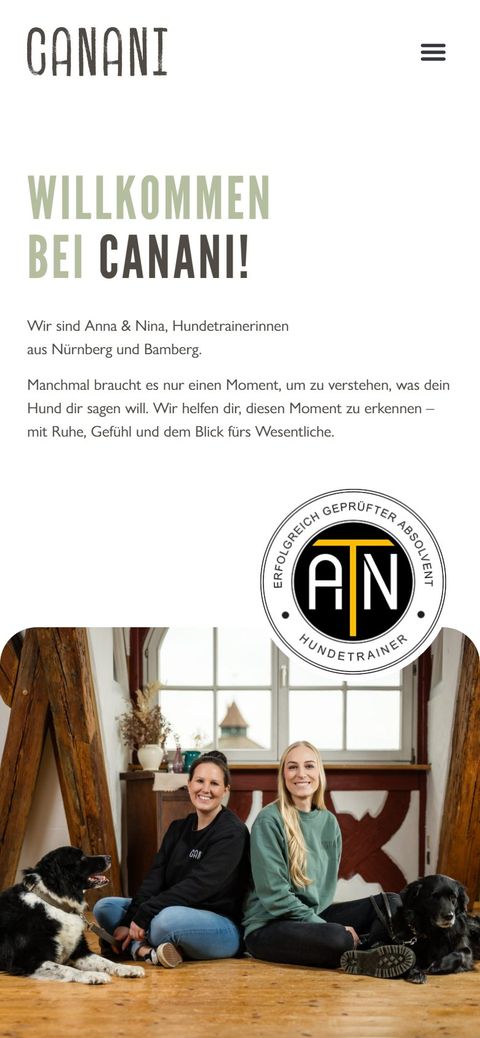 canani.de auf dem Handy: Willkommen bei Canani
