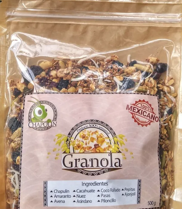 Granola Extra Tostada con Chapulín