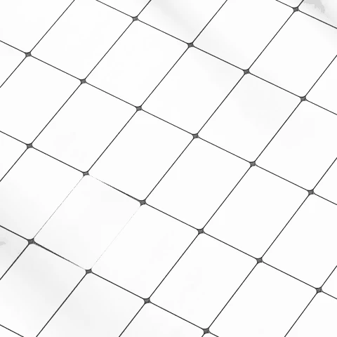 Grid of white tiles
