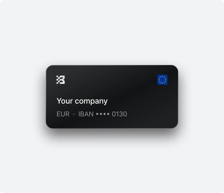 Your company account card