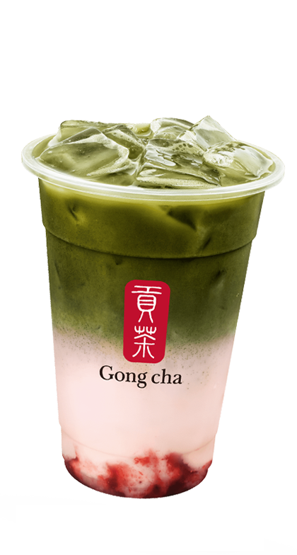 Matcha Strawberry Milk Tea
