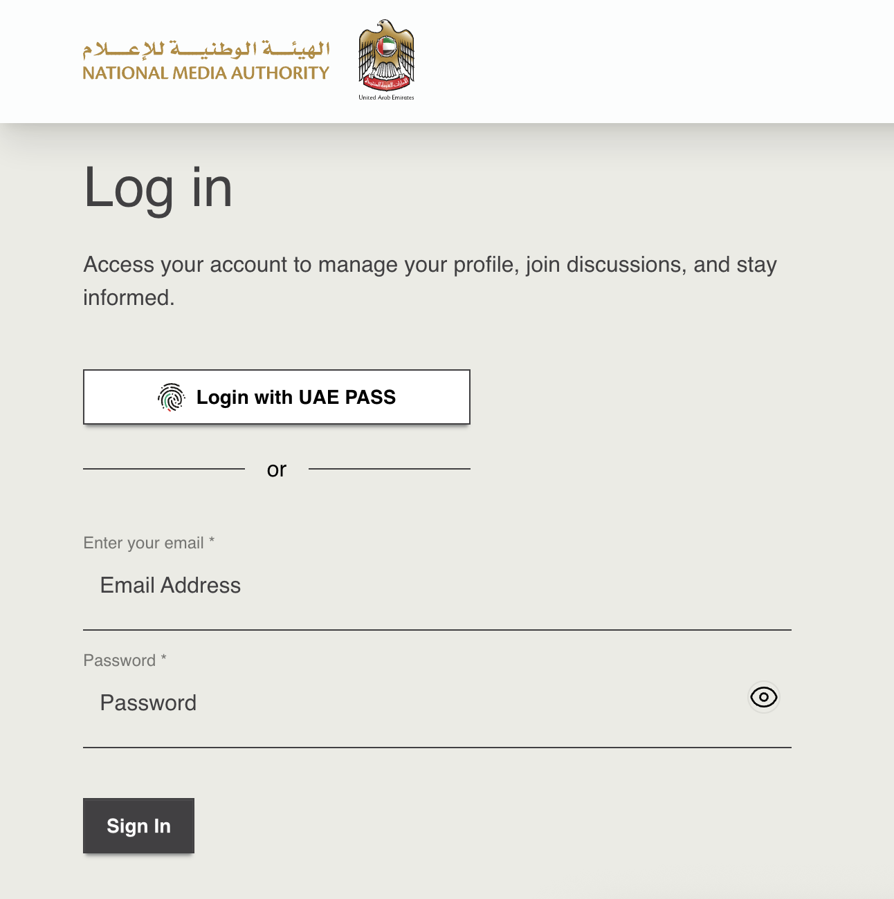 UAE pass login screen How to apply for Advertiser Permit UAE application process