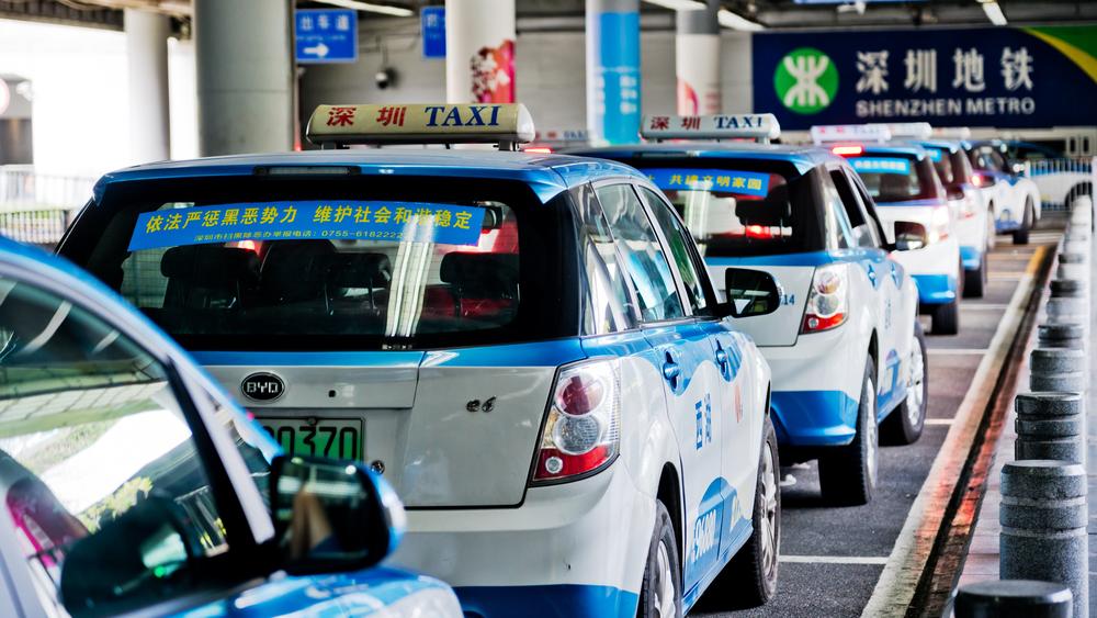Electric BYD Taxis