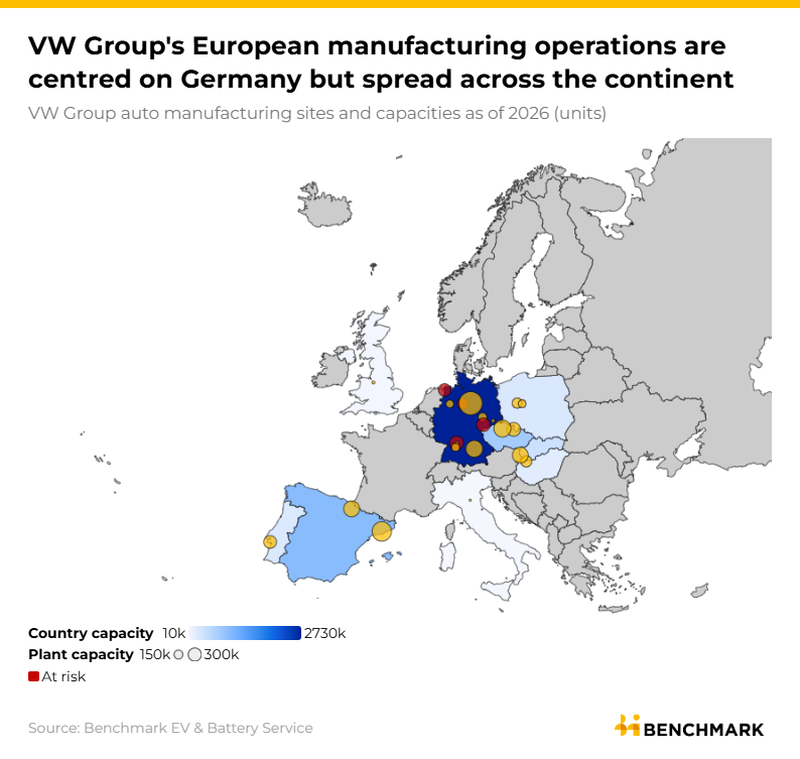 Image for Volkswagen explores restructuring amidst European auto production overcapacity