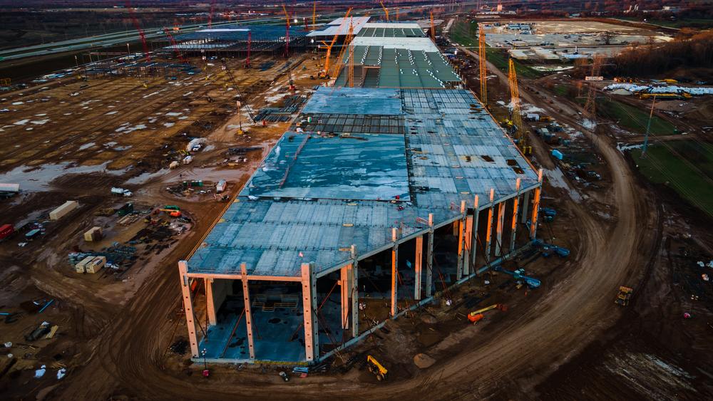 Gigafactory under construction