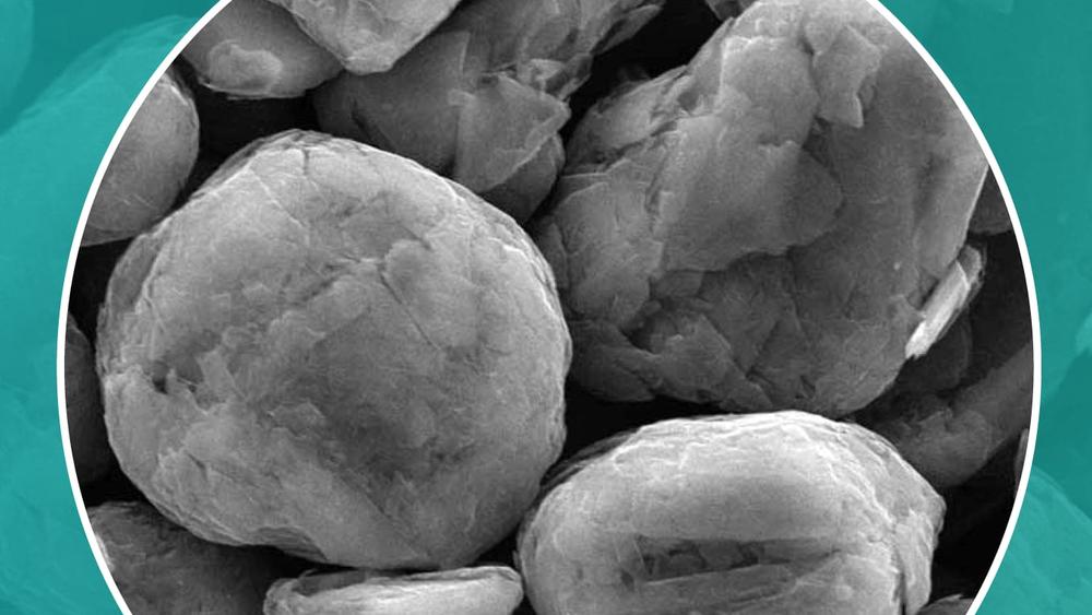 Spherical graphite