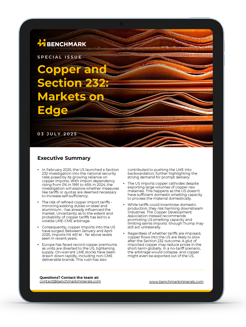 Copper and Section 232: Markets on Edge