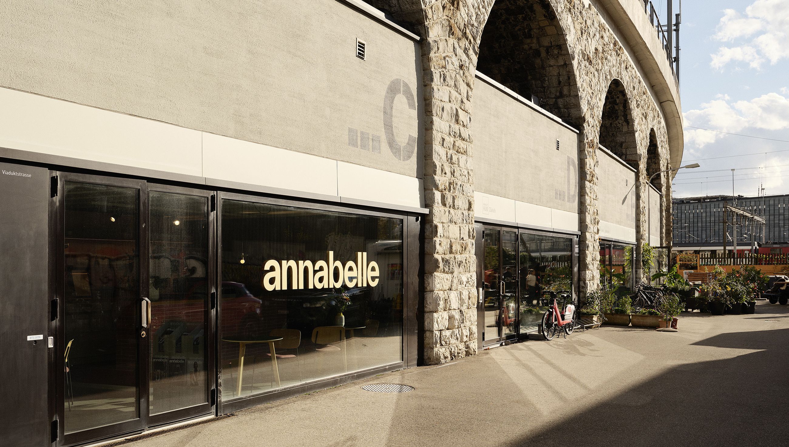 Gebäudefassade von Außen