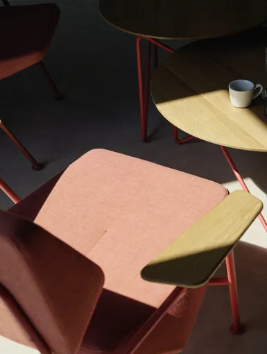 Schattenbild auf die Lounge Chairs.