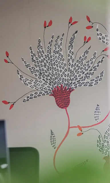 bunte Tapeten mit Blume