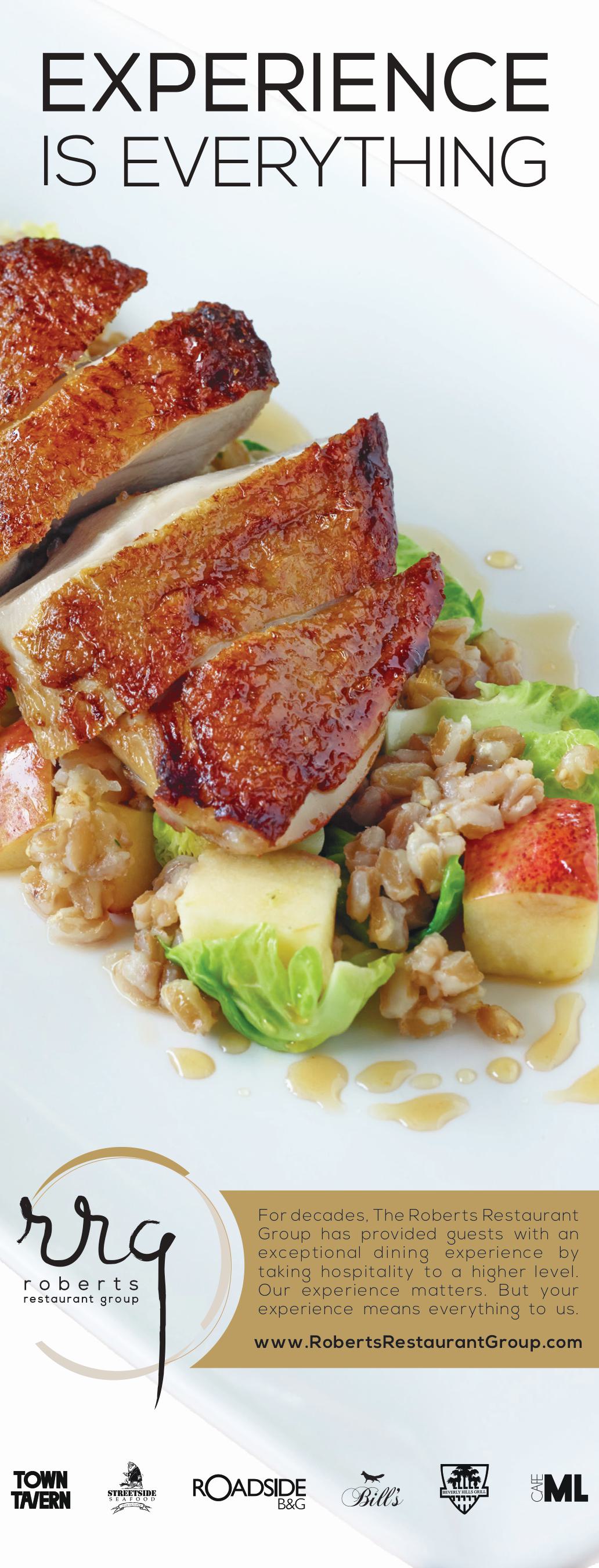 Roberts Restaurant Group Print Ad