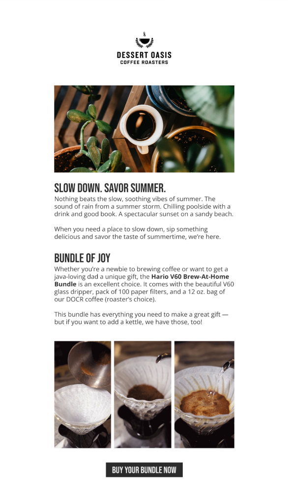 Dessert Oasis Summer Email