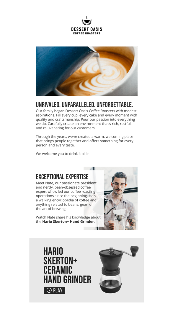 Dessert Oasis Unrivaled Email