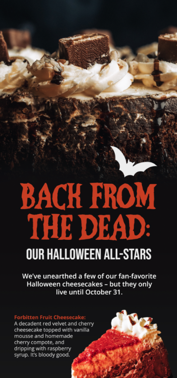 Dessert Oasis Halloween Email