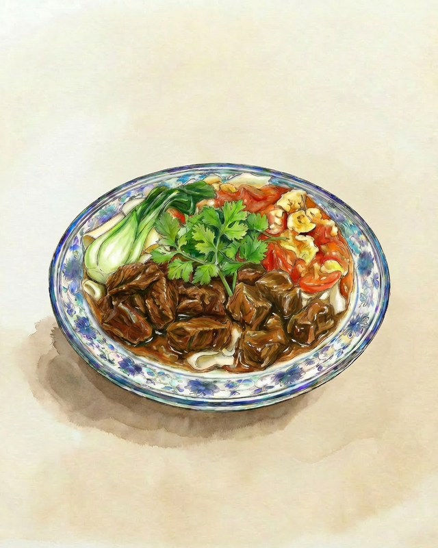 Biangbiang-Nudeln mit Rindfleisch