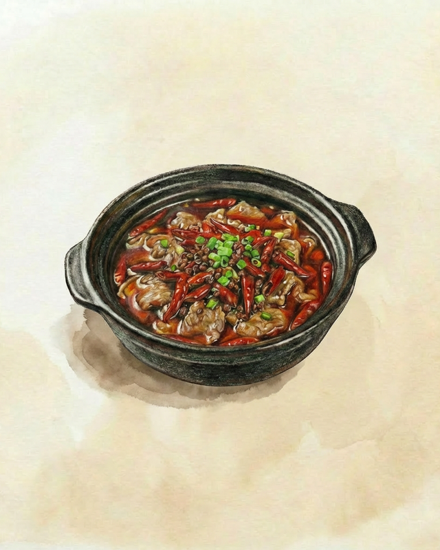 Rindfleisch in Chili-Oil