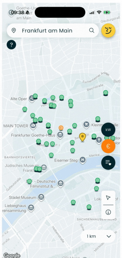Zeigt Lowago App Bedienung auf Handy Screen