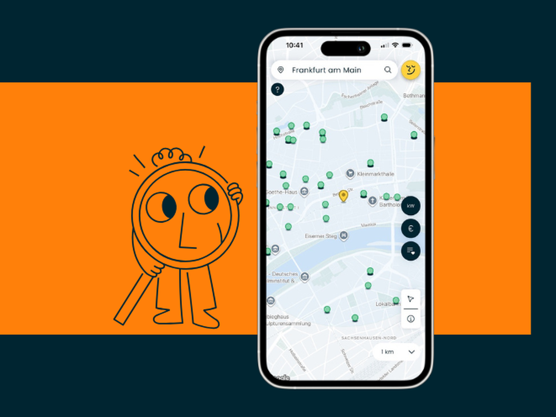 Lowago App zeigt Karte mit Ladestationen