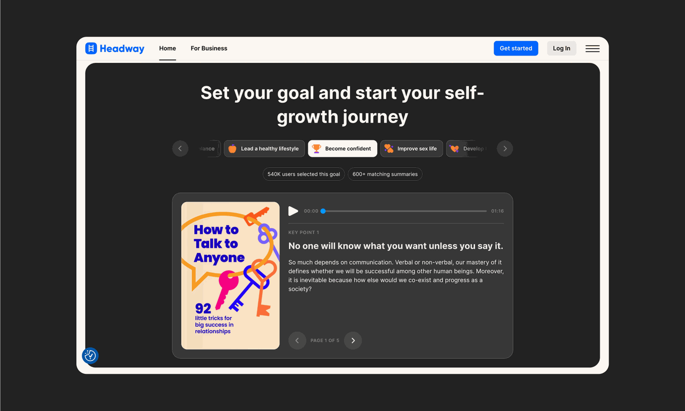 Headway about client
