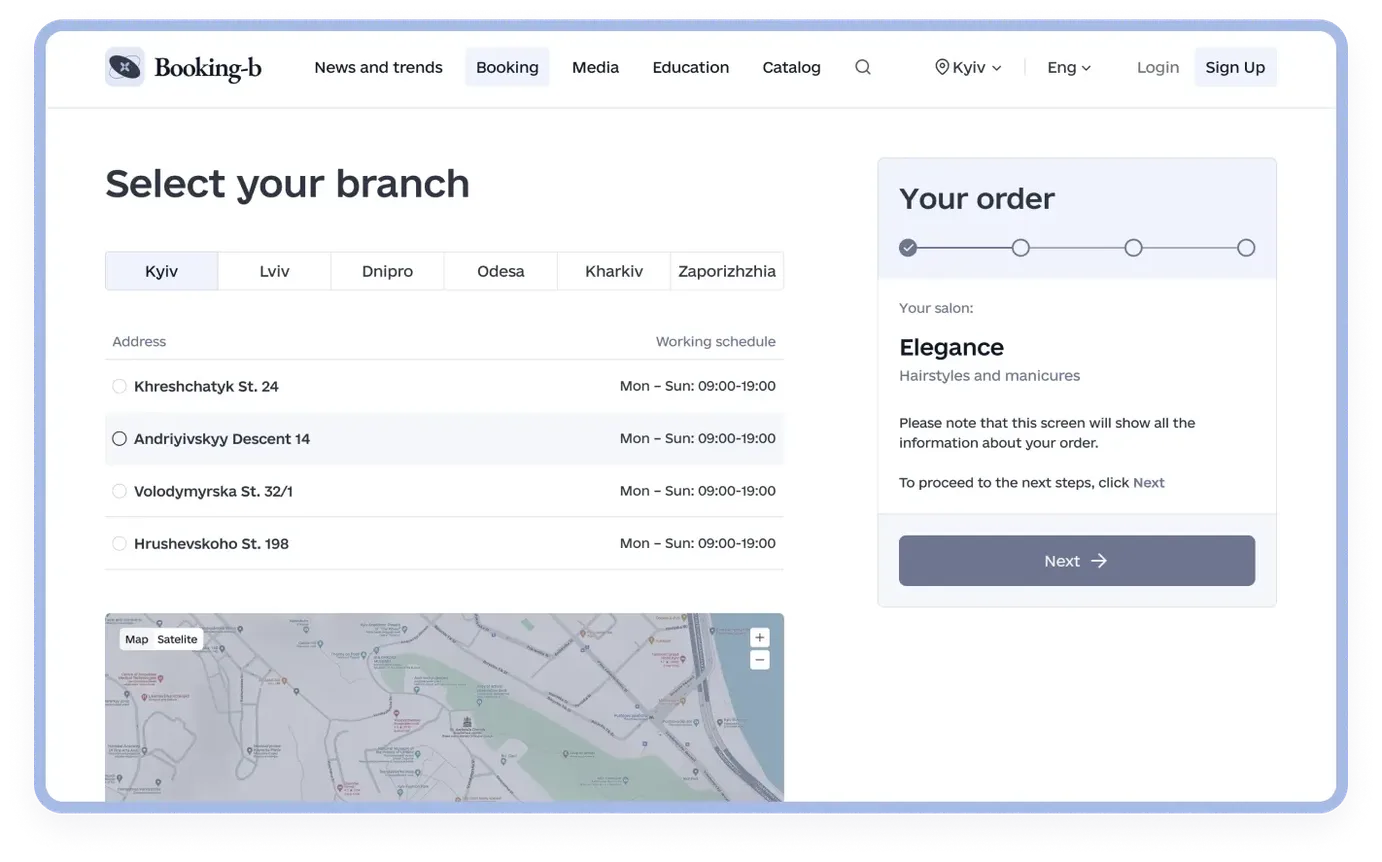Booking app main