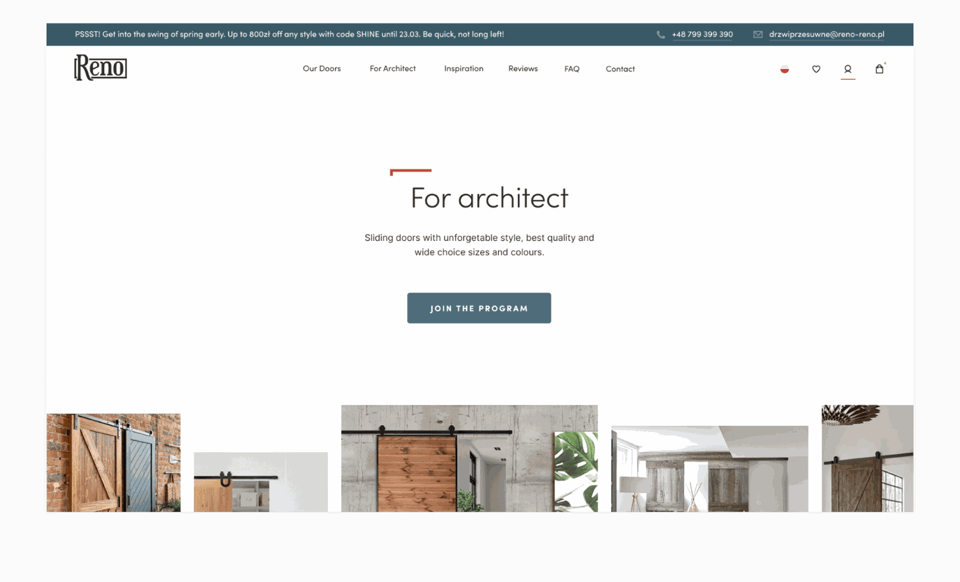 Reno parnter page
