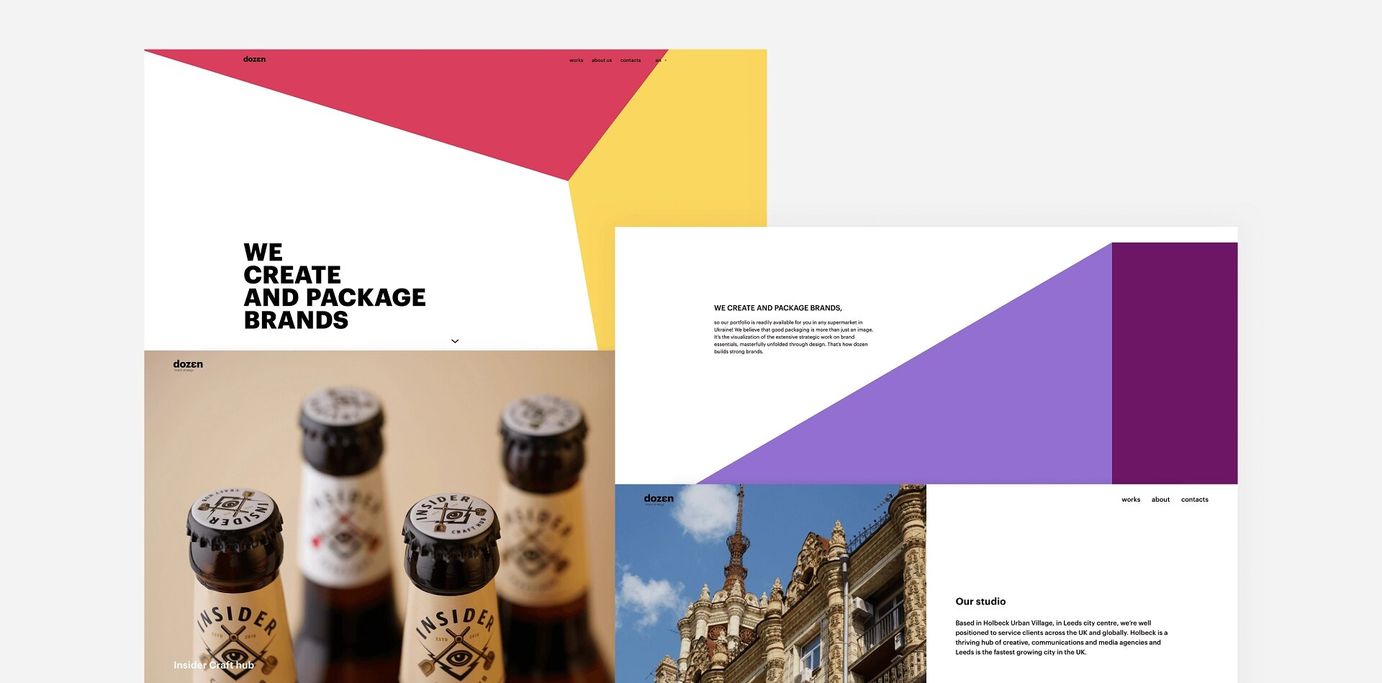 Dozen agency website main