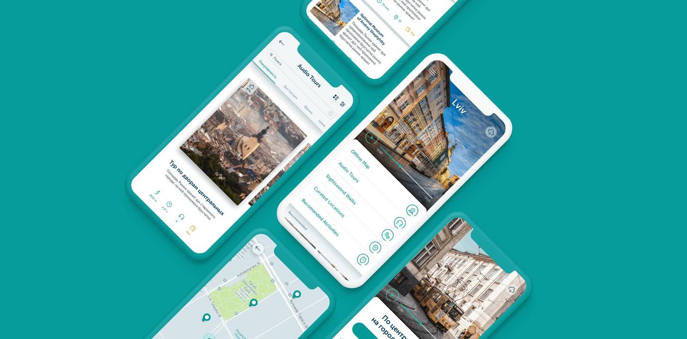 Travel app - Voice Guide main
