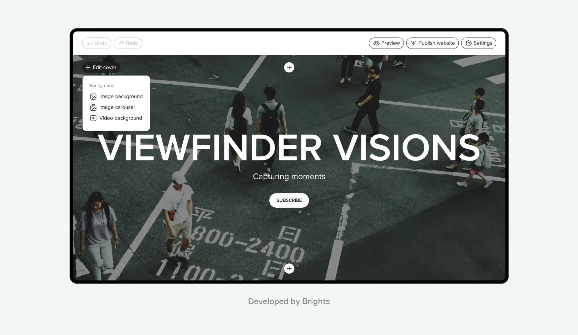 Showcase, a SaaS product developed by Brights