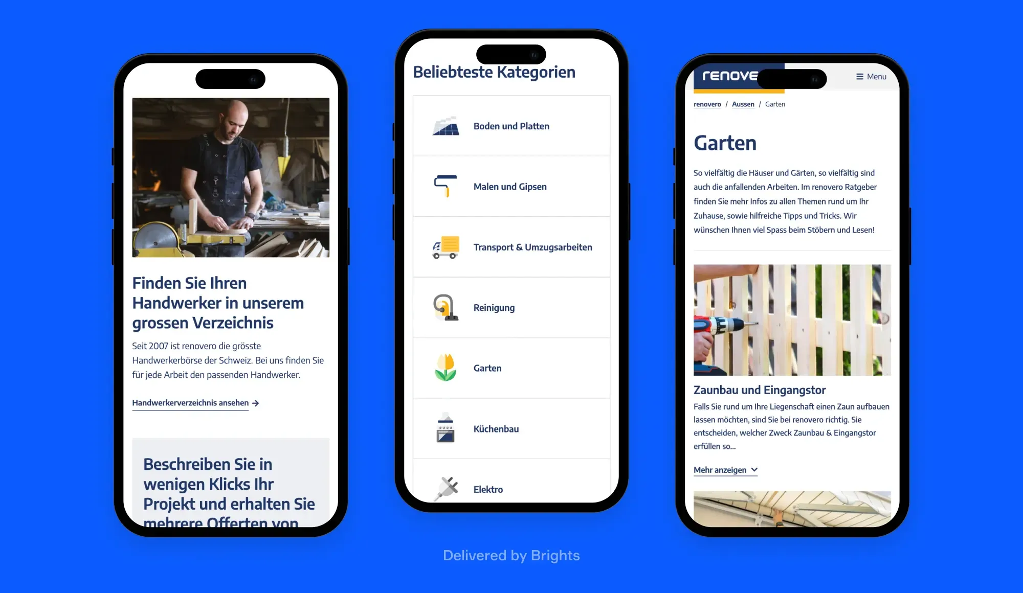 renovero, a marketplace redesigned by Brights