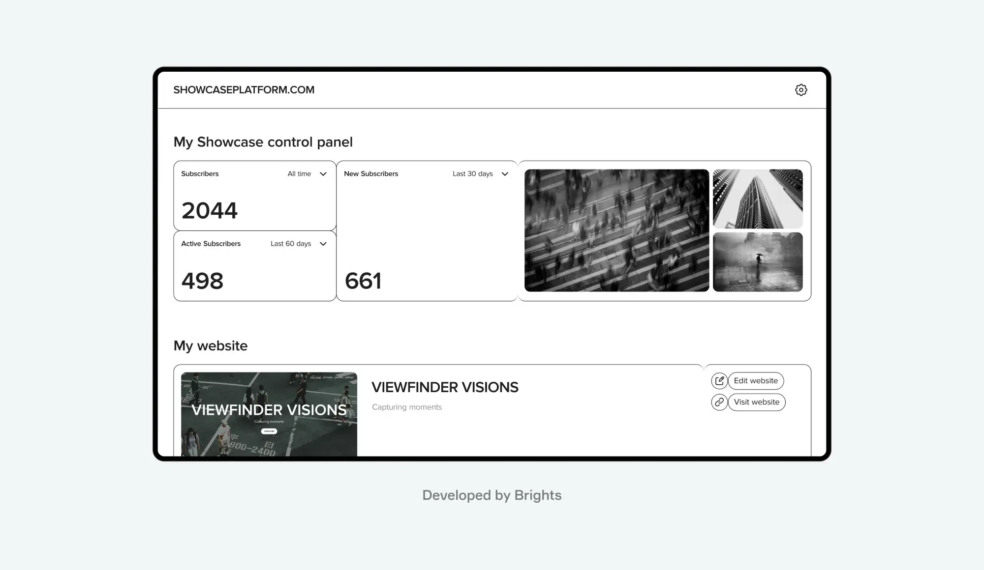 Multi-tenant SaaS website builder for creators