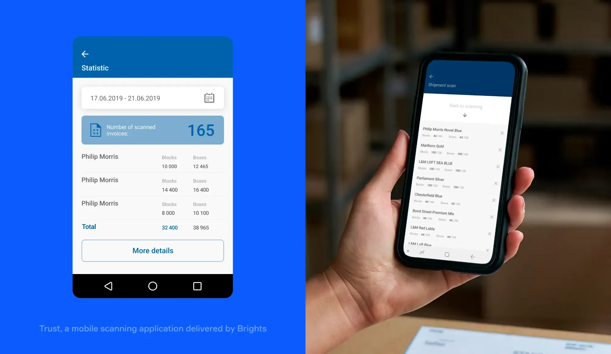 Trust, a mobile scanning application