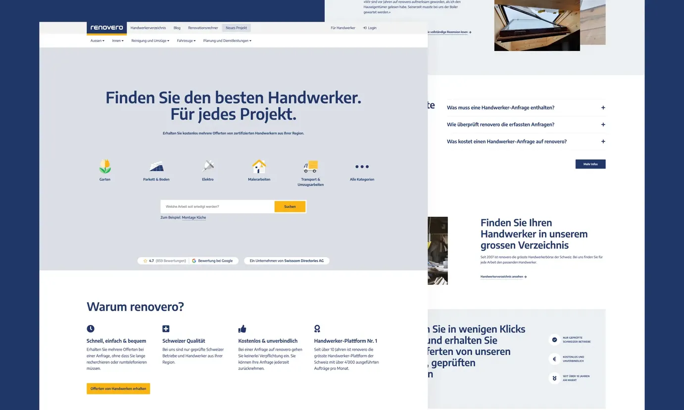 Renovero about client