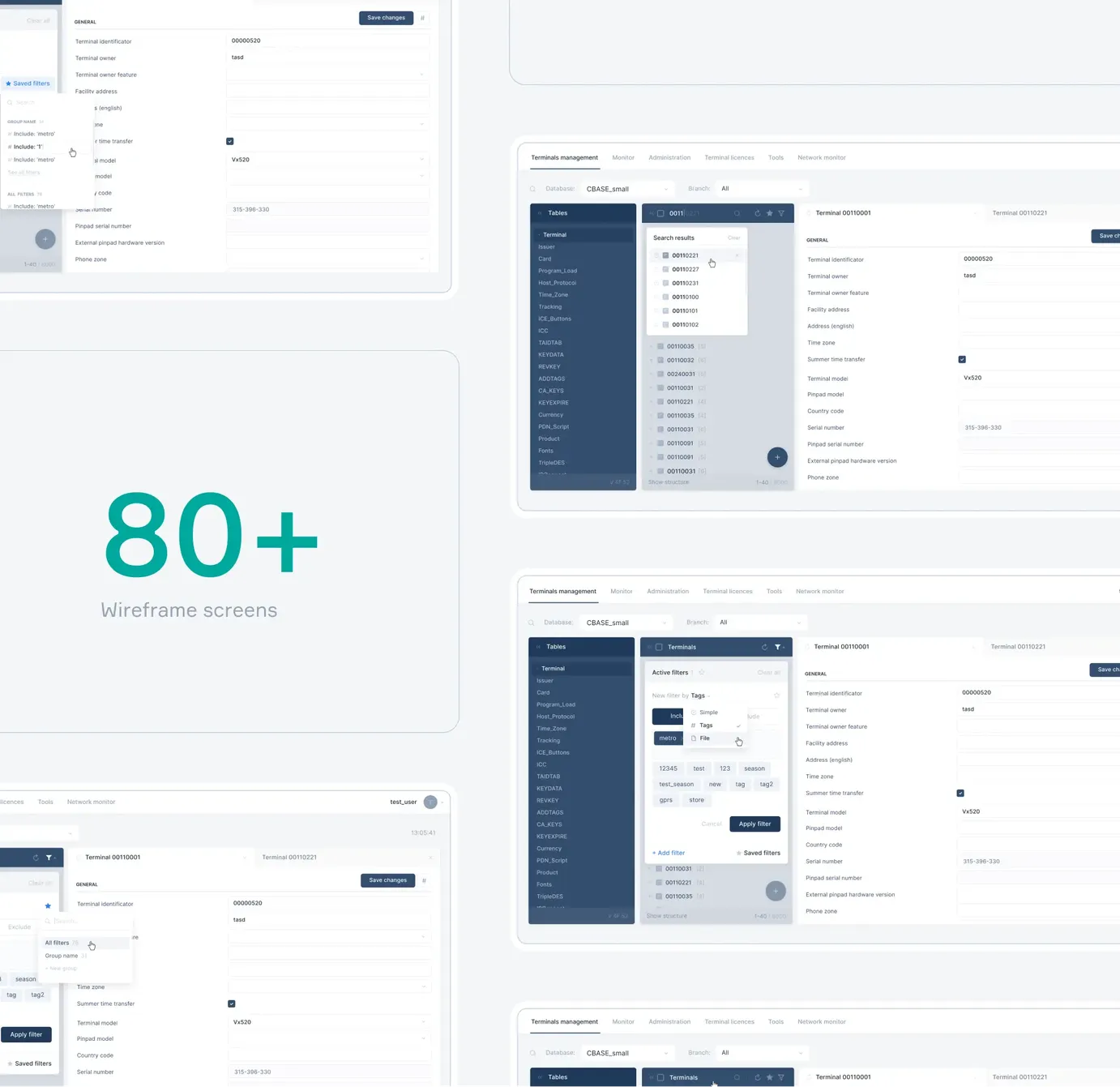 Termix wireframes