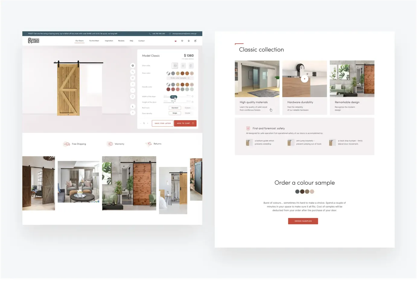 Reno product page