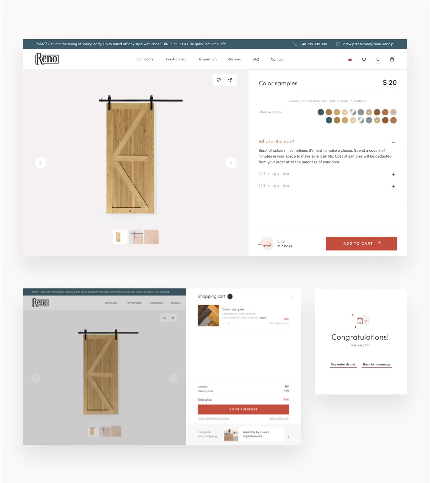 Reno color samples