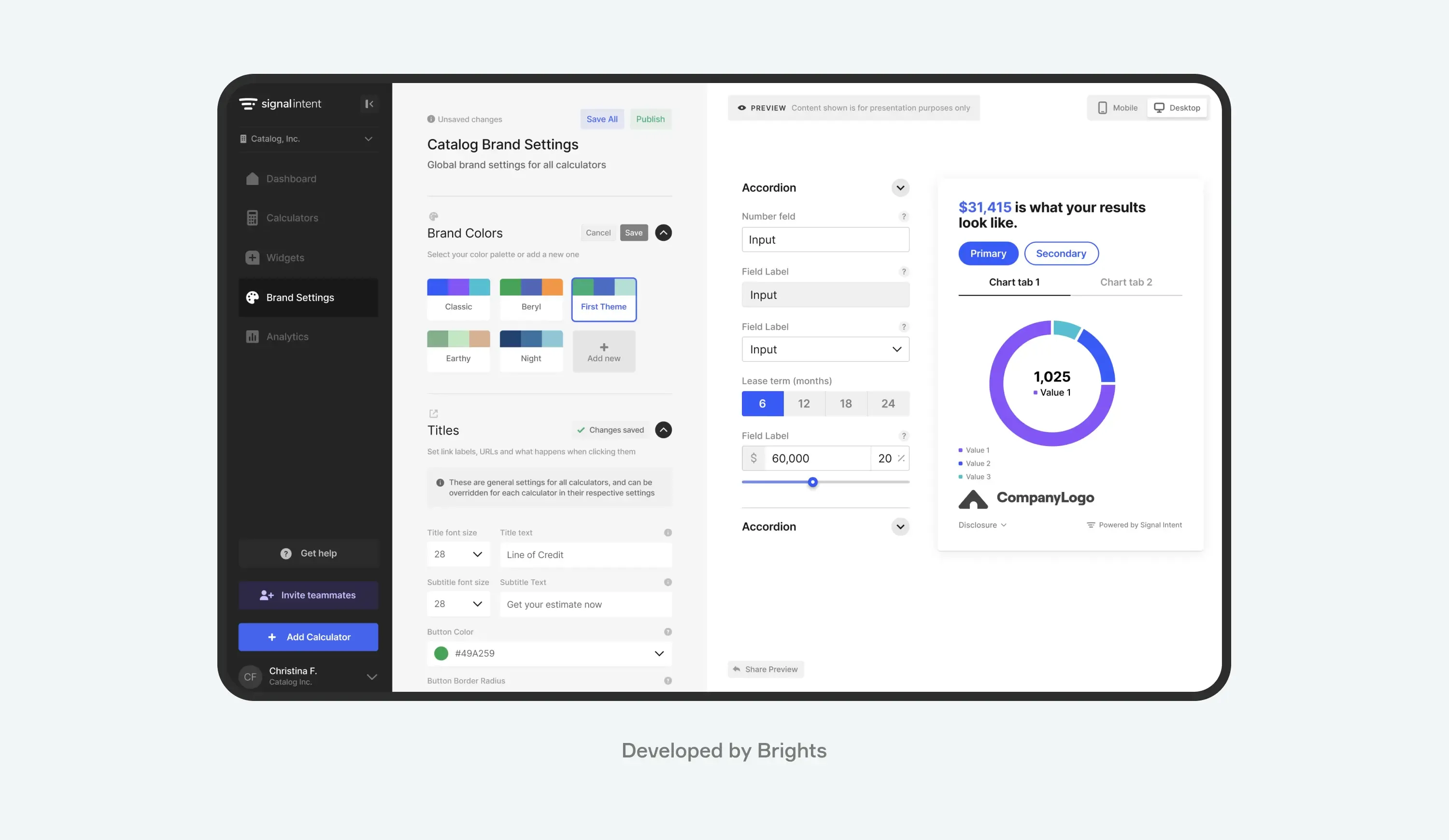 Signal Intent, SaaS platform developed by Brights