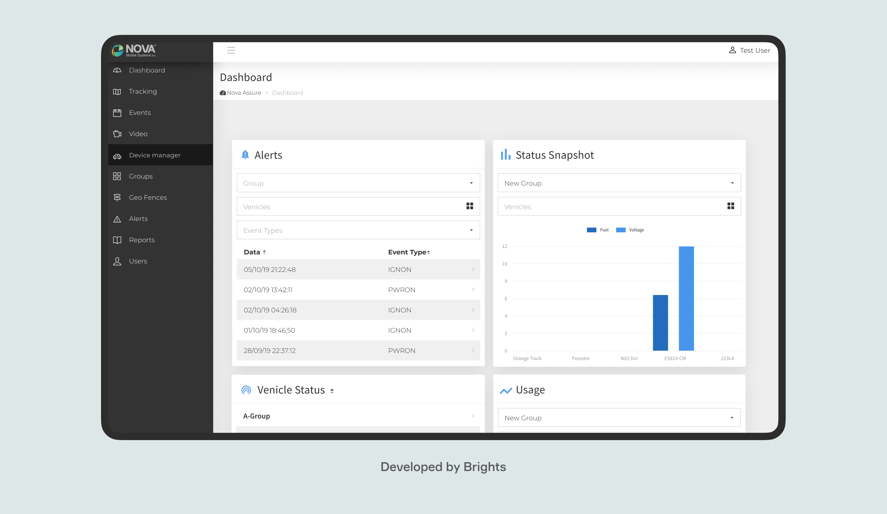 Nova Assure, SaaS app developed by Brights