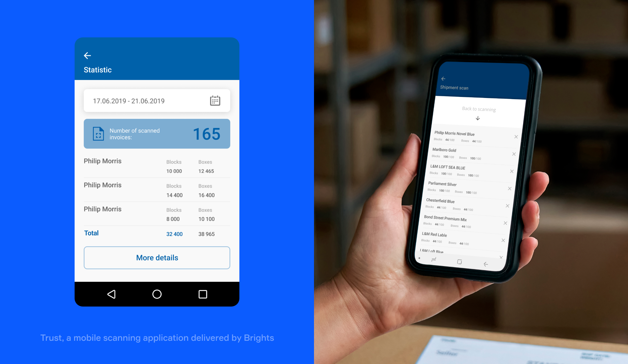 Trust, a mobile scanning application