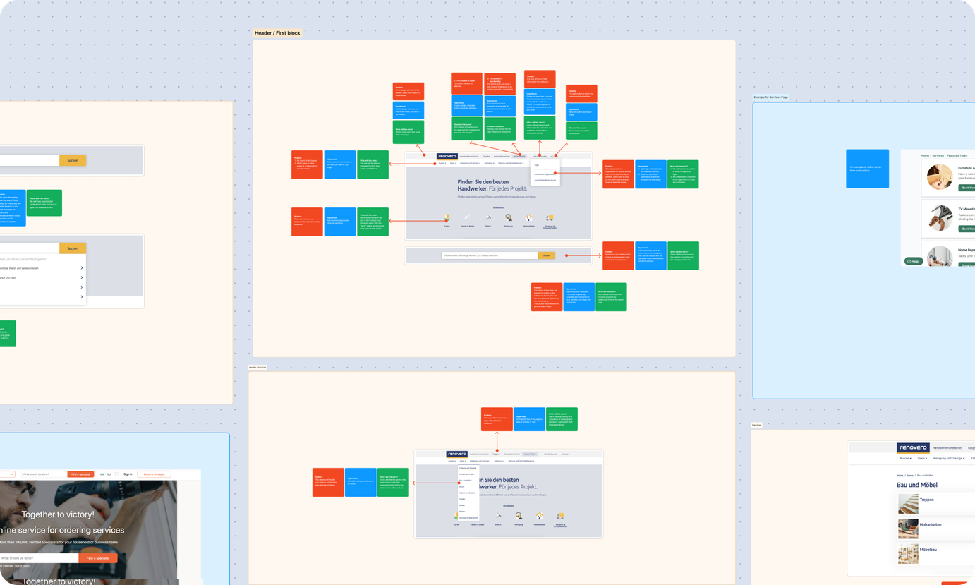 Renovero UX audit findings